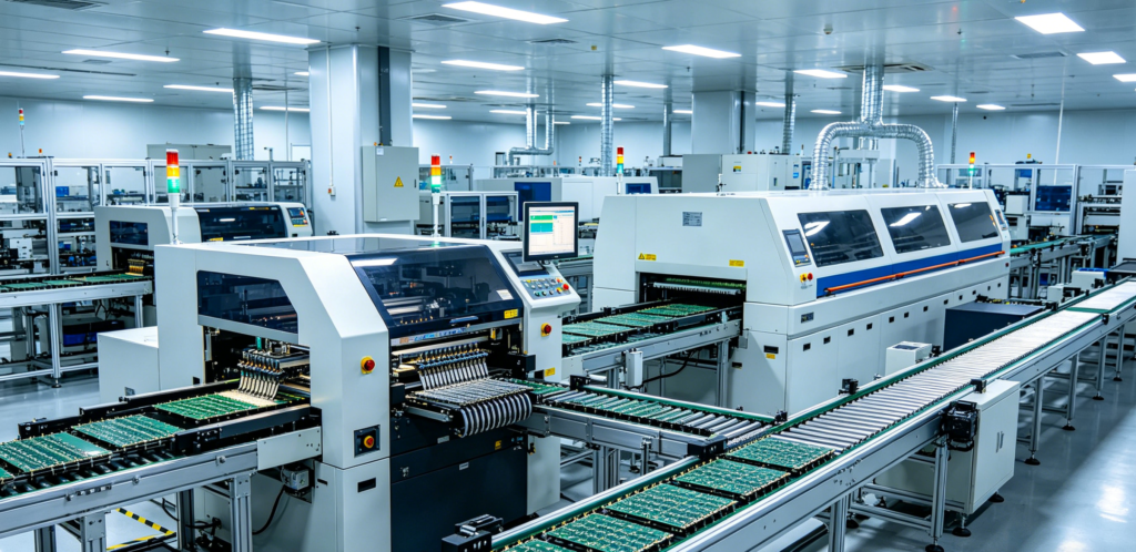 pcb assembly line factory