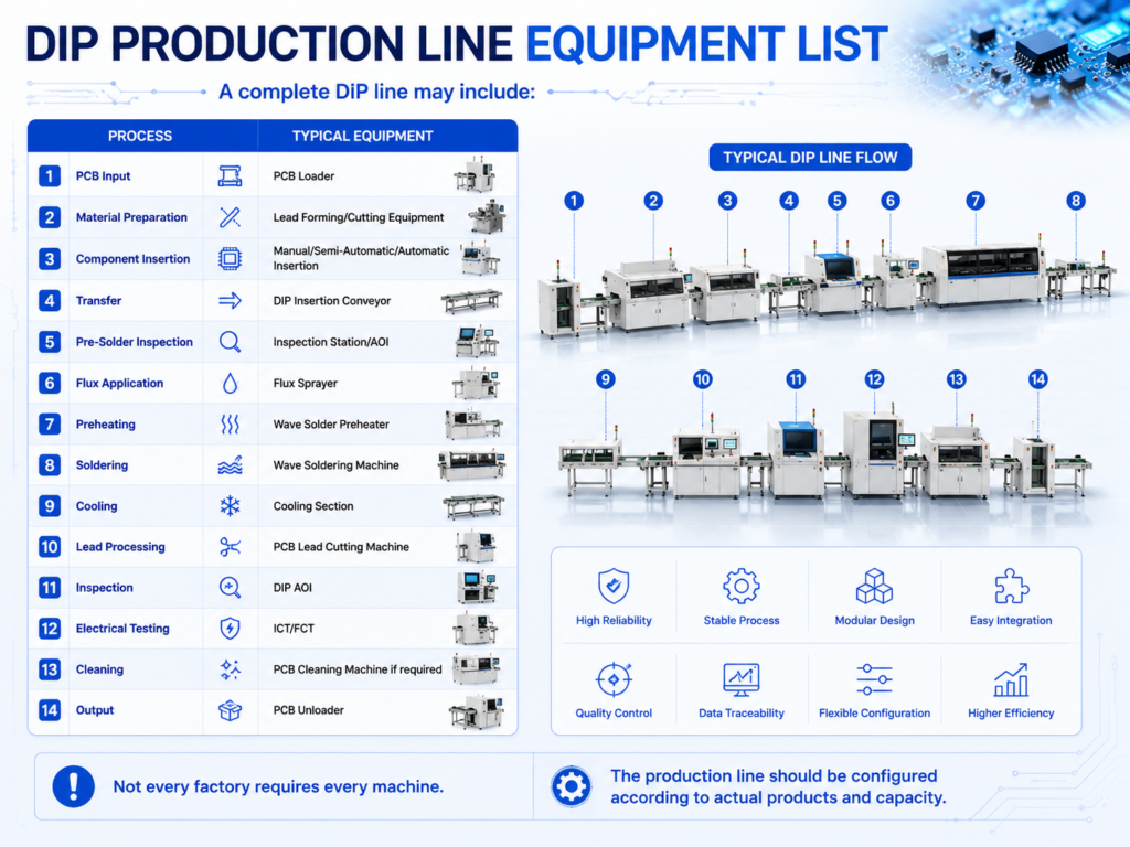 DIP-Production-Line-Equipment-List