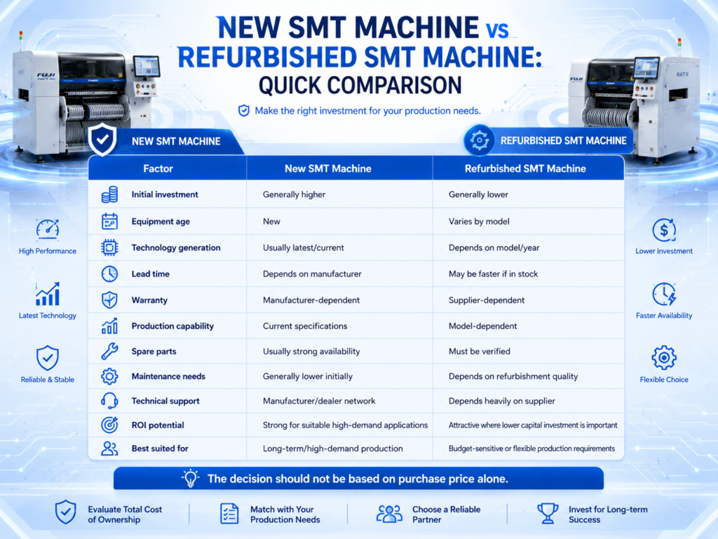 New-and-Refurbished-Equipment-Can-Be-Used-in-the-Same-SMT-Line