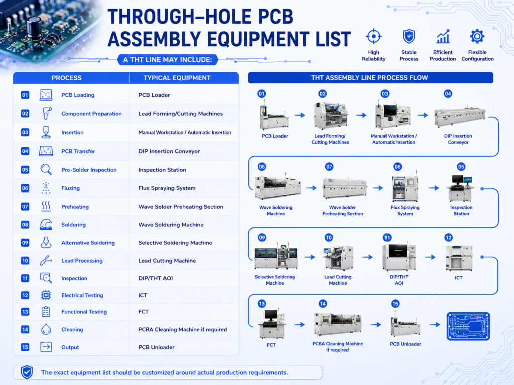 Through-Hole-PCB-Assembly-Equipment-List