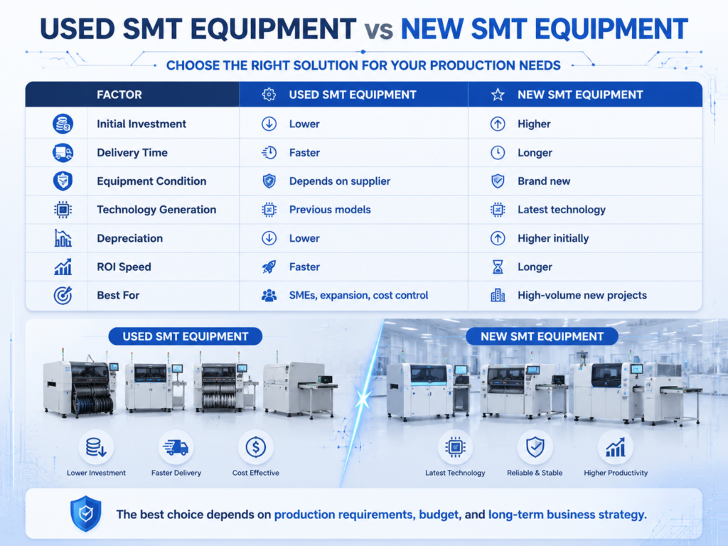 Used-SMT-Equipment-vs-New-SMT-Equipment