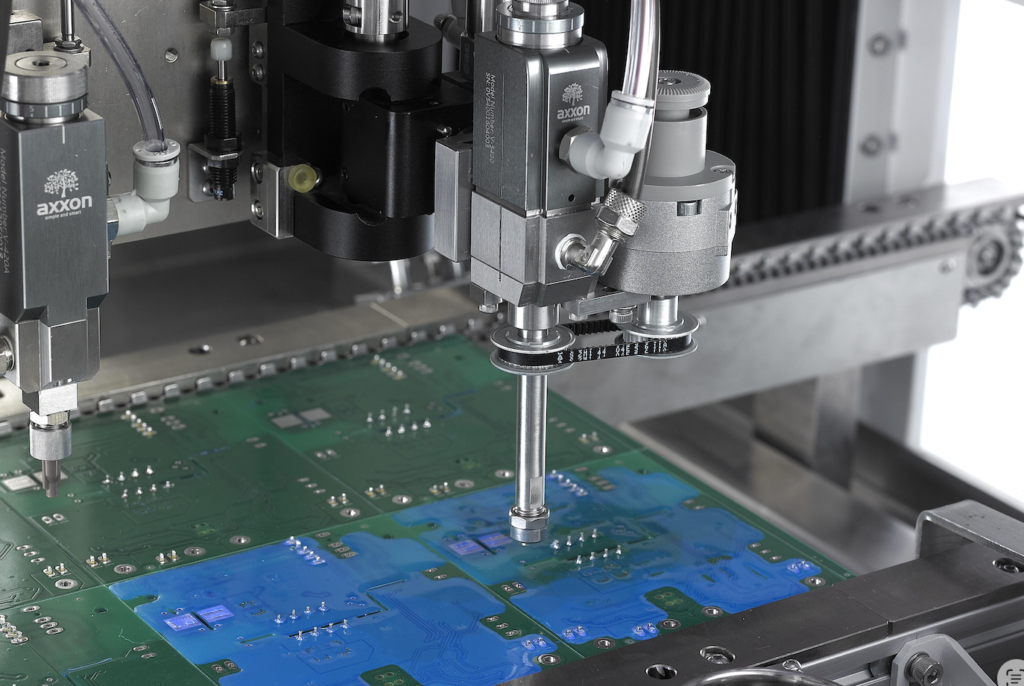 Automated-conformal-coating-system-applying-protective-material-to-PCBA-surfaces