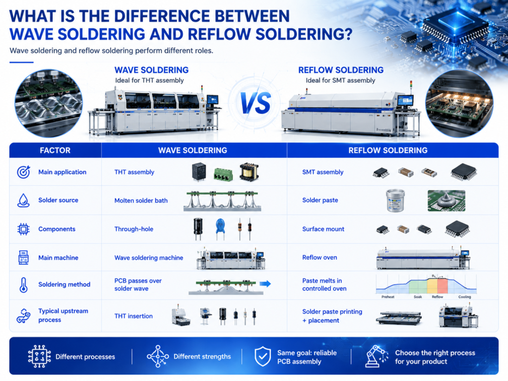 What-Is-the-Difference-Between-Wave-Soldering-and-Reflow-Soldering